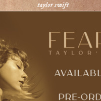 Screenshot of Taylor Swift newsletter header.