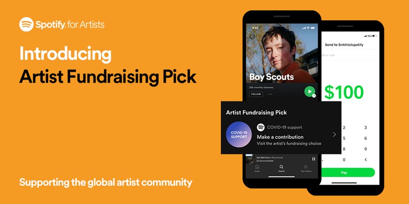 An add for spotify. 