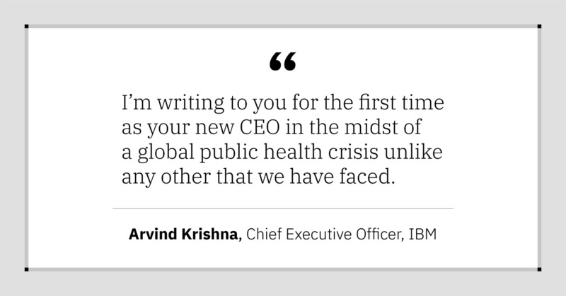 A quote from the CEO of IBM.