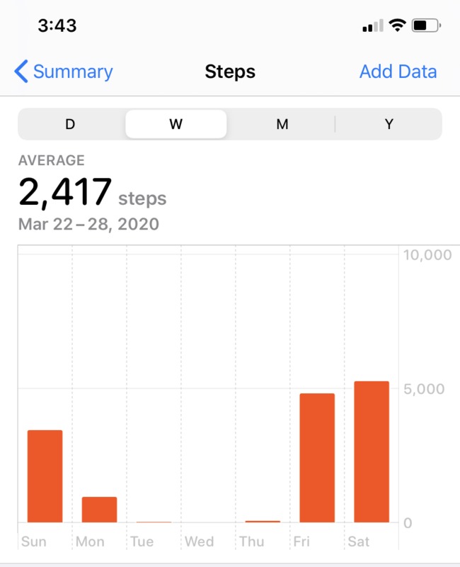 A screenshot of steps on an iPhone. 