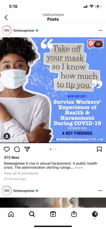 Food Service Workers Experience Increased Sexual Harassment During Pandemic · A Journal Of The