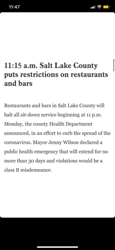Screenshot from an article in Salt Lake County. 