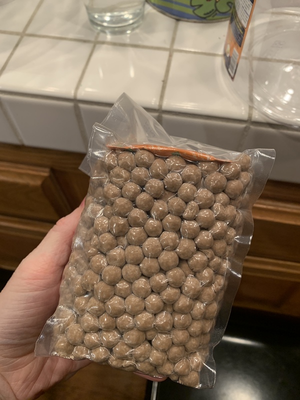 This is a picture of an unopened package of Tapioca pearls. 