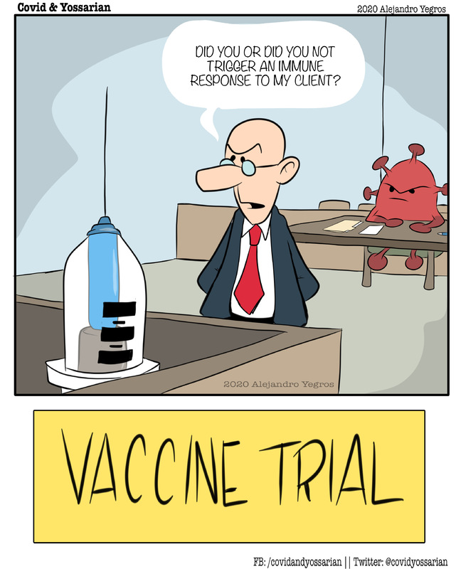 Vaccine Trial

Did you or did you not trigger an immune response to my client?