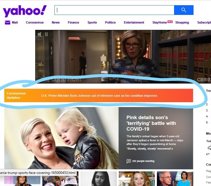 Coronavirus news updates on Yahoo.com.