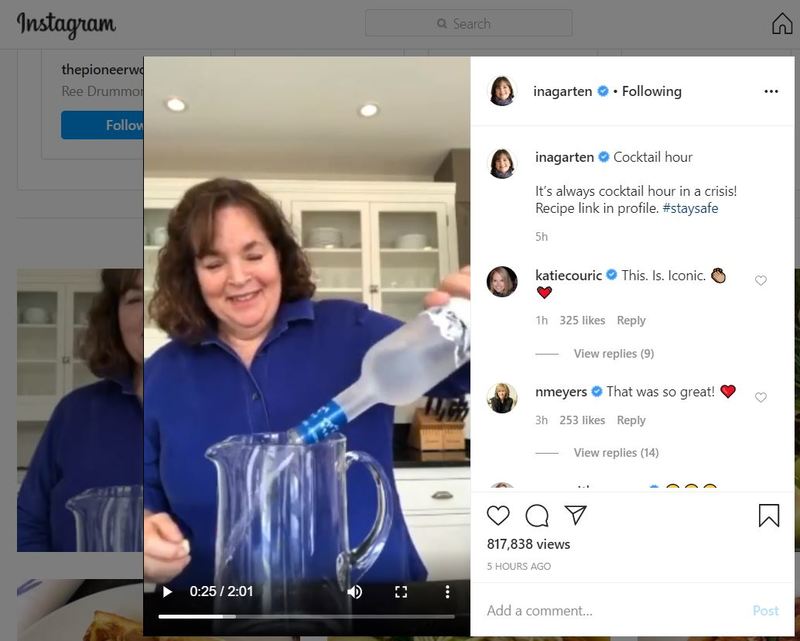 A screenshot of a video on Instagram. 