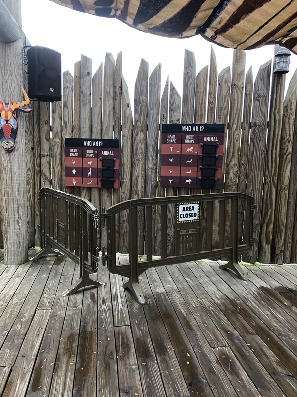 Photo of a closed area at a zoo.
