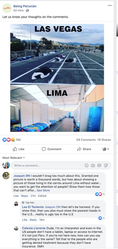 A screenshot of a post on Facebook. 