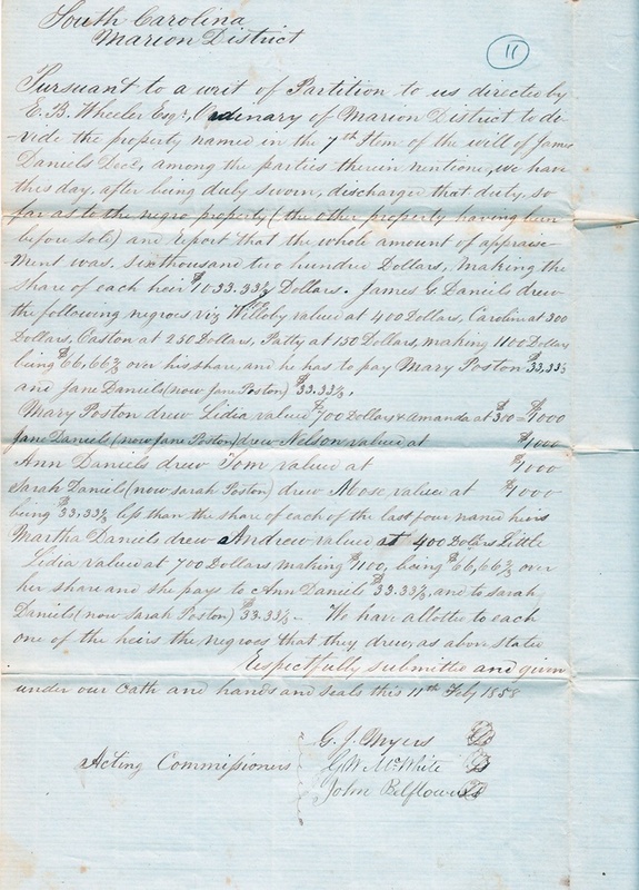 An antique hand written letter.