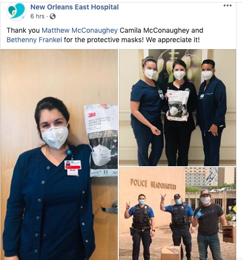 A social media post from New Orleans East Hospital. 