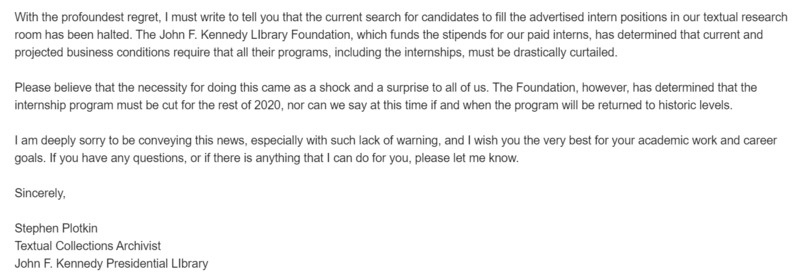 A screenshot of an email. 
