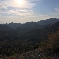 This is a picture of a desert mountain landscape near Tuscon, Arizona. 