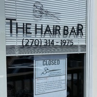 A closed hair salon. 