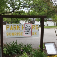 A closed public park. 