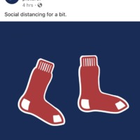 A Facebook screenshot of a post made by the Boston Red Sox. 