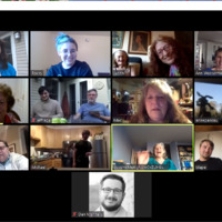 A Zoom meeting for Passover. 